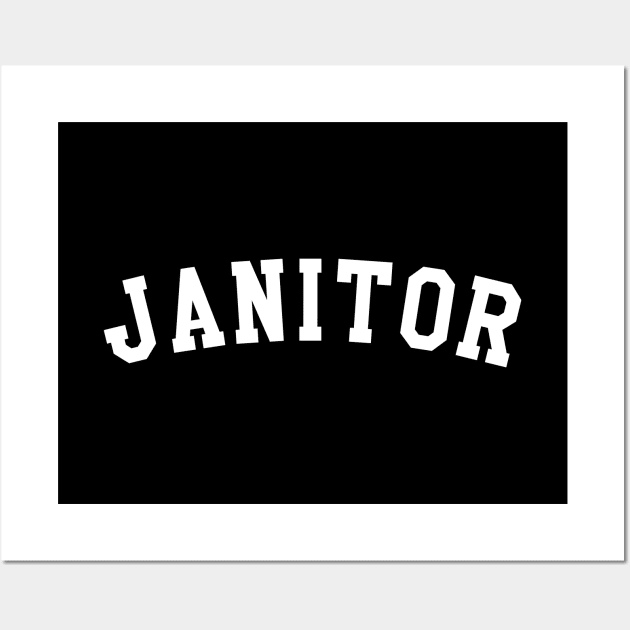 Janitor Wall Art by KC Happy Shop